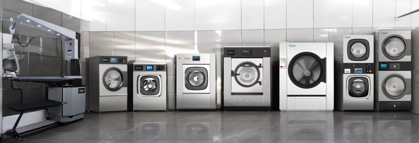 Gamme Steasy - Sèche-linge, machine à laver, repasseuses
